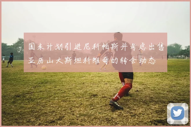 国米计划引进尼科帕斯并考虑出售亚历山大斯坦科维奇的转会动态